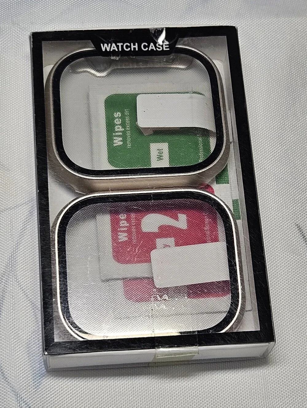 Starlight Tempered Glass Cases for Apple Watch Series 10 2 Pack Screen Protector